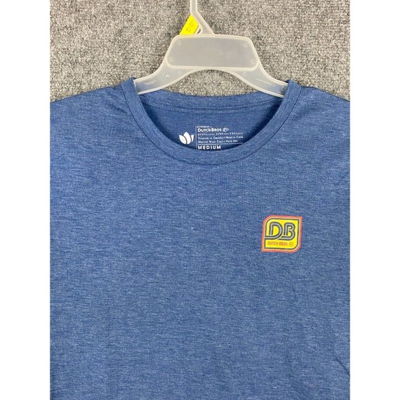 Dutch Bros T-Shirt Men's Medium Adults Short Sleeve Polyester Blend M - Picture 2 of 7